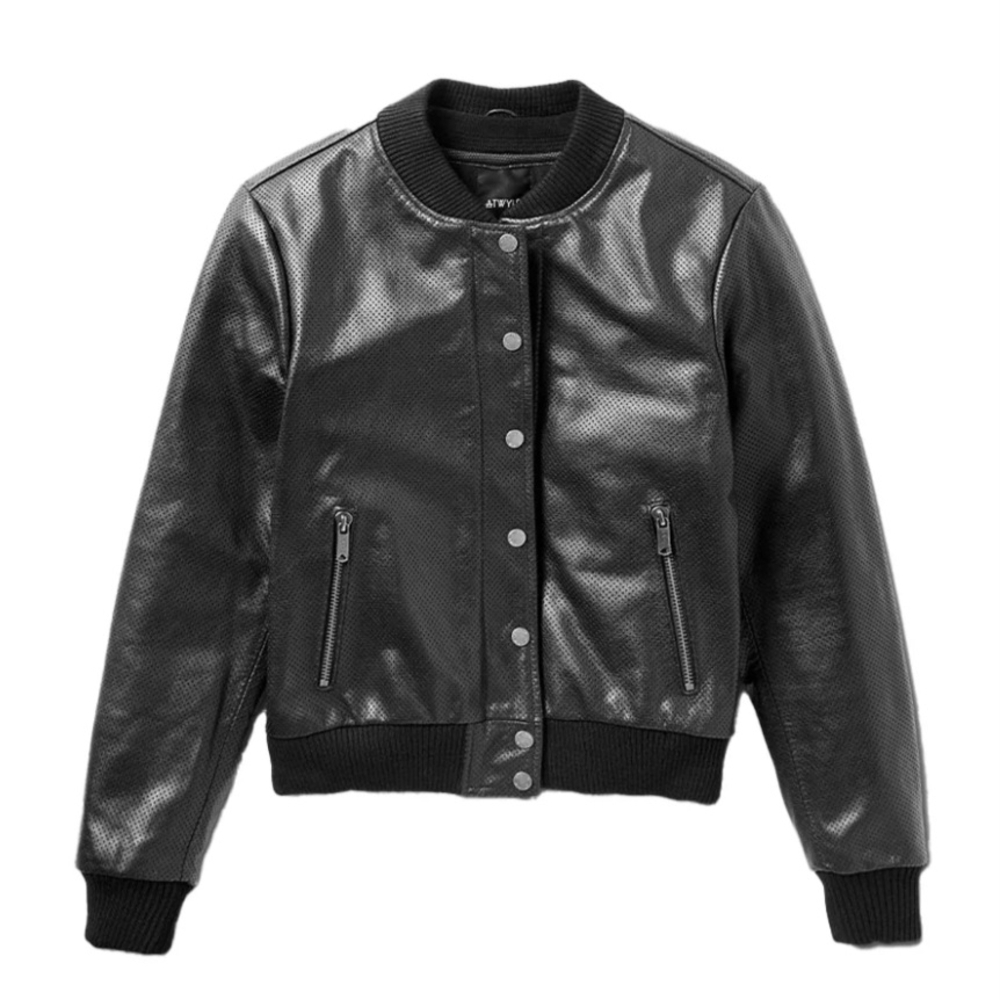 ATWYLD Rennix Leather 3 In 1 Motorcycle Jacket Women XL